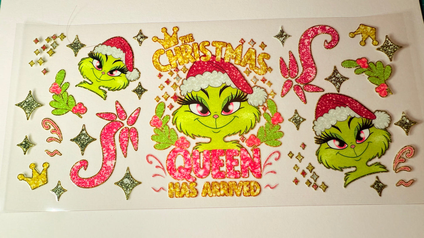 UV DTF Grinch Queen