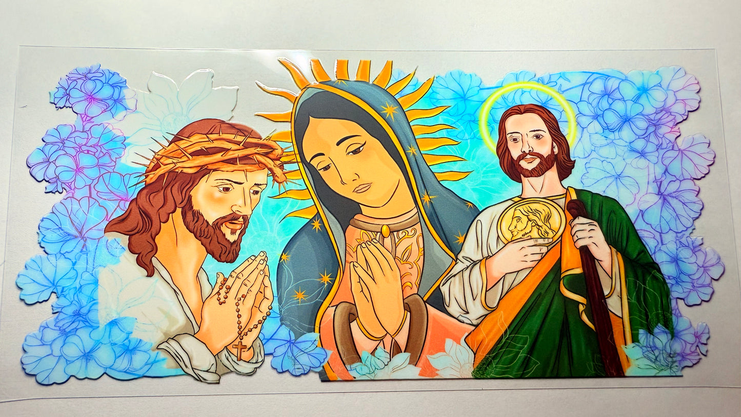 UV DTF DIOS Y VIRGEN