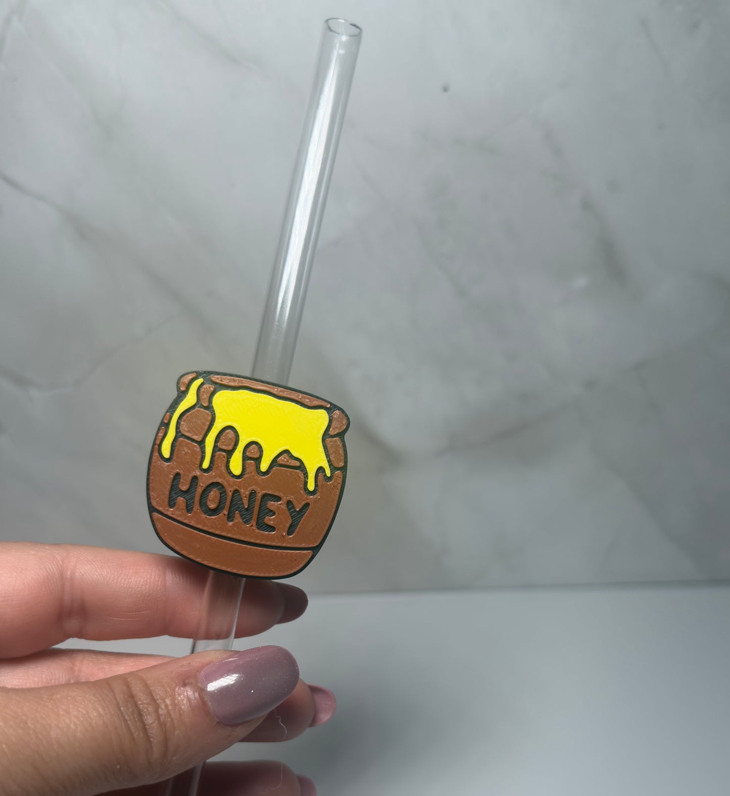 Honey. strawtopper