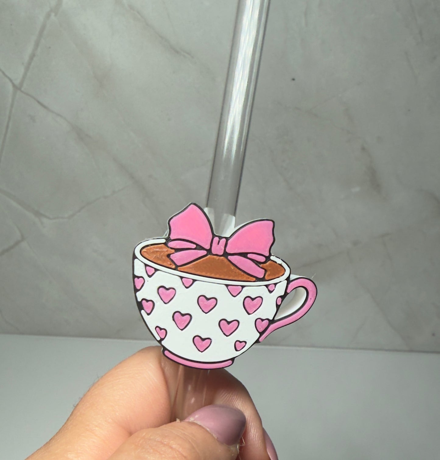 Latte strawtopper