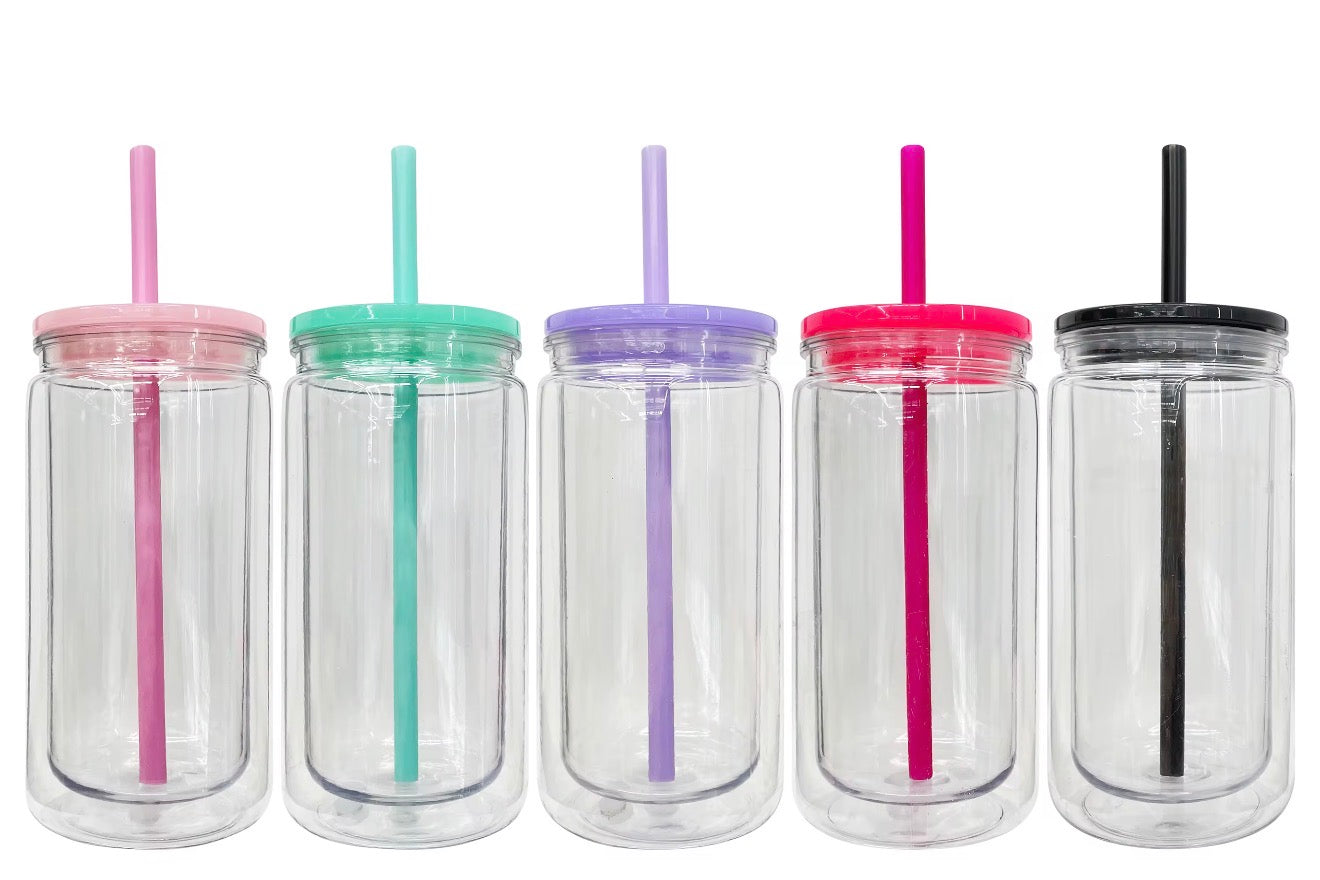 16 oz Plastic Snow globe pack 5