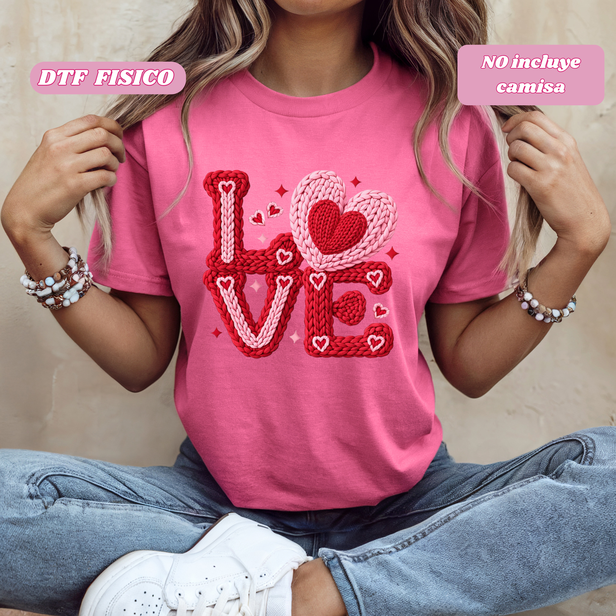 DTF fisico- LOVE crochete