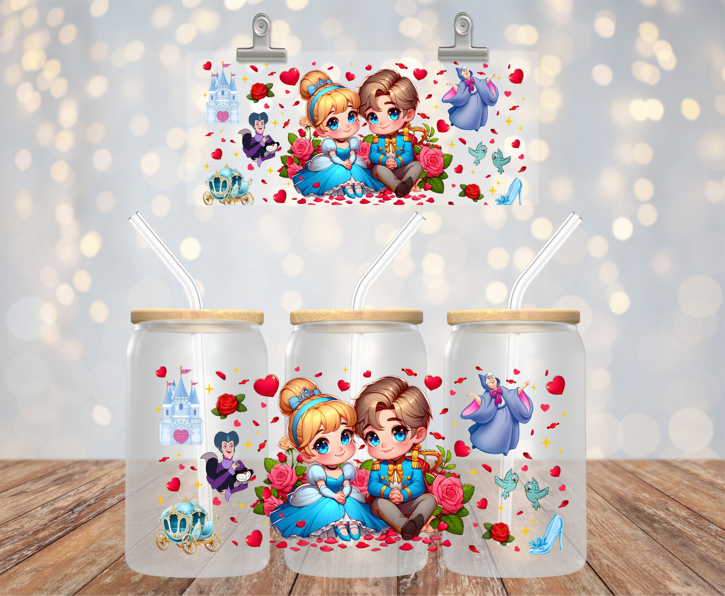 UV DTF CINDIRELLA BEBE