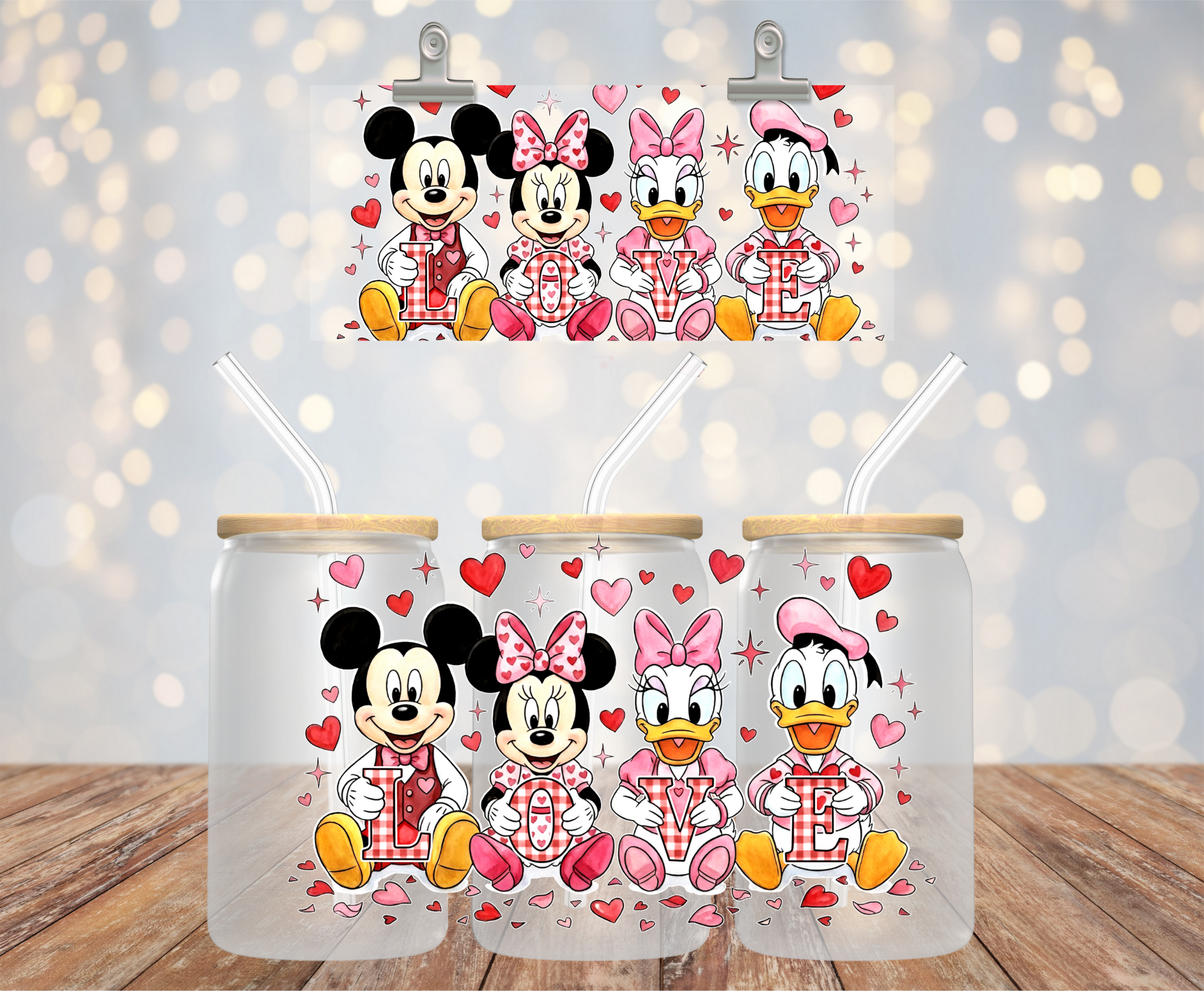 UV DTF familia mickey