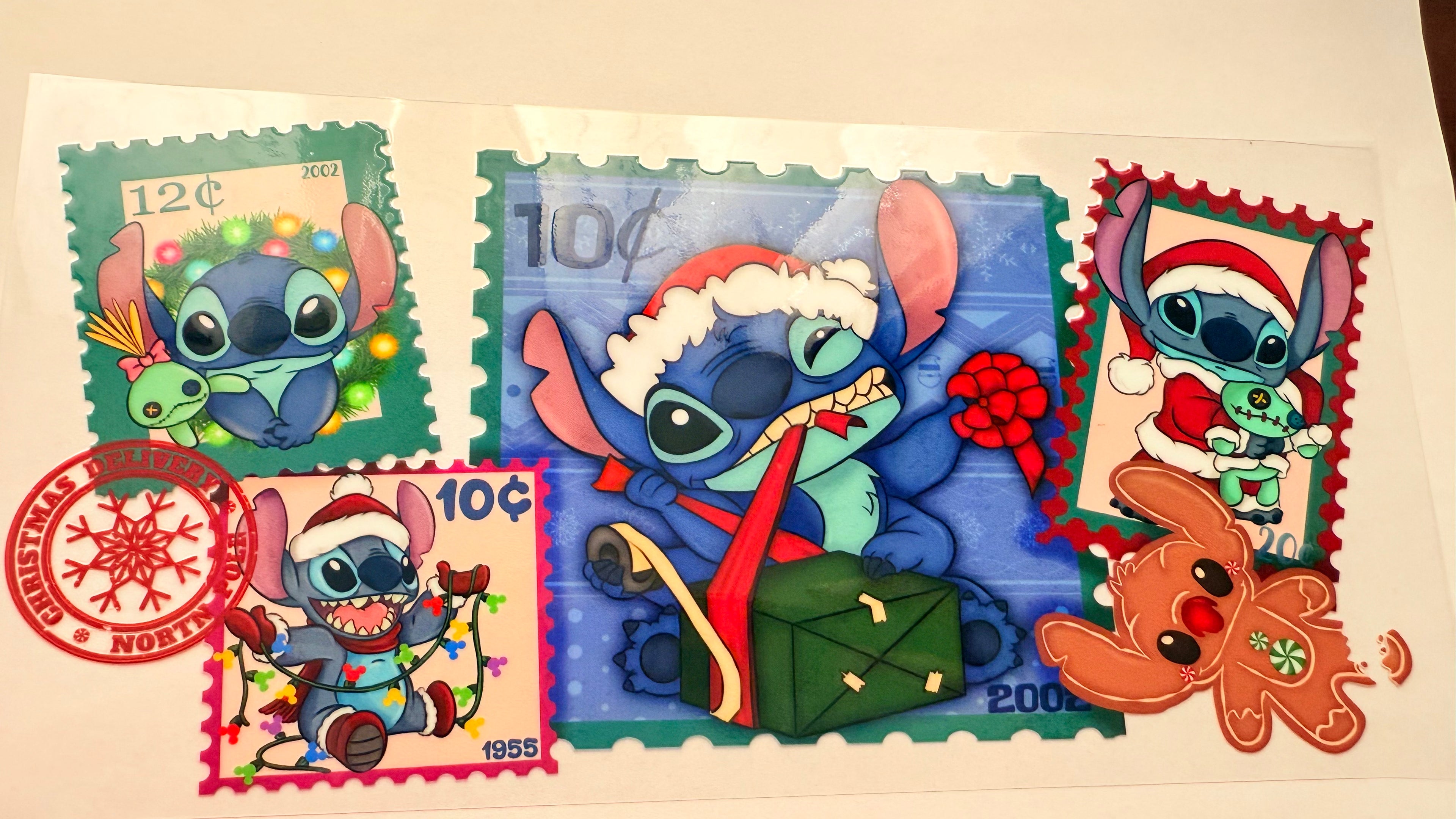 Stich Navideños -estilo estampilla