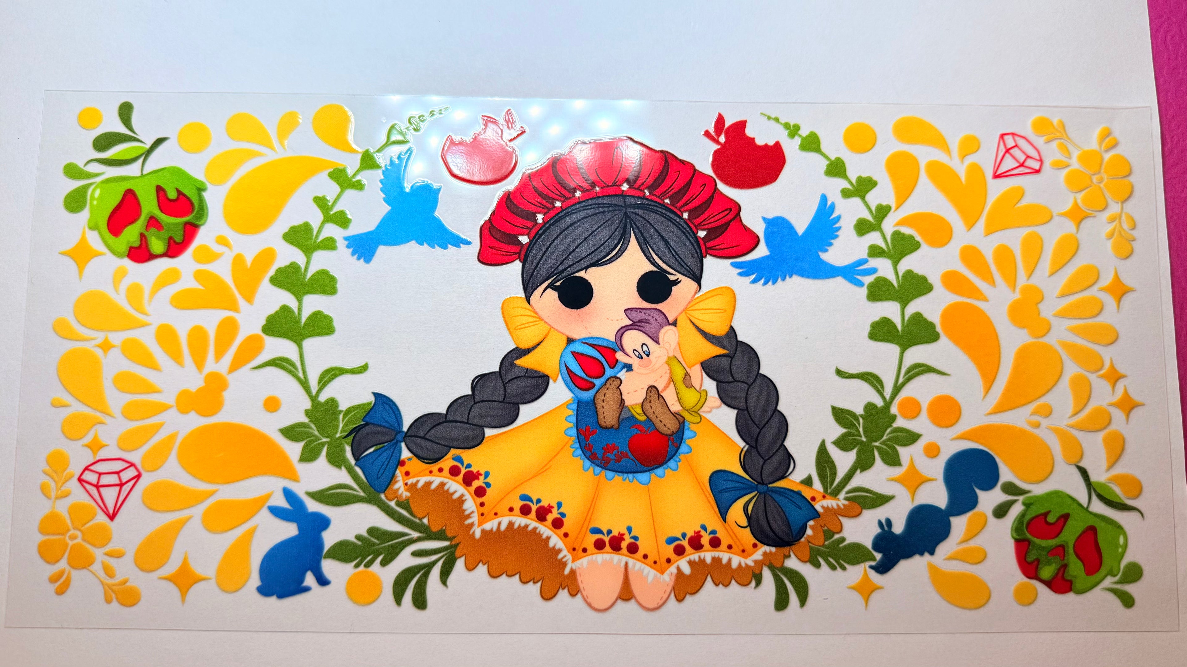 UV DTF BLANCA NIEVE LELE