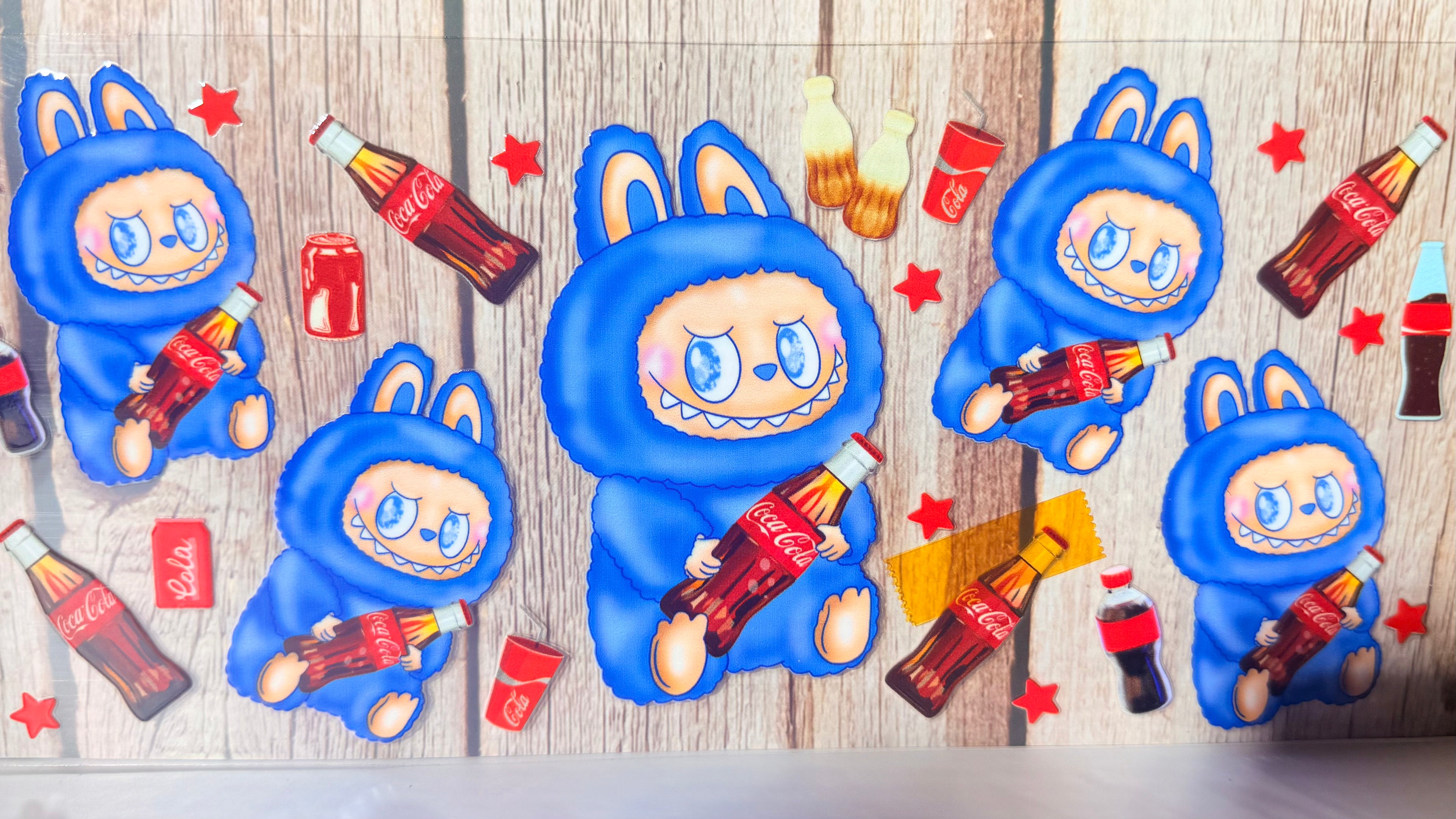 Labubu Blue Coca Cola
