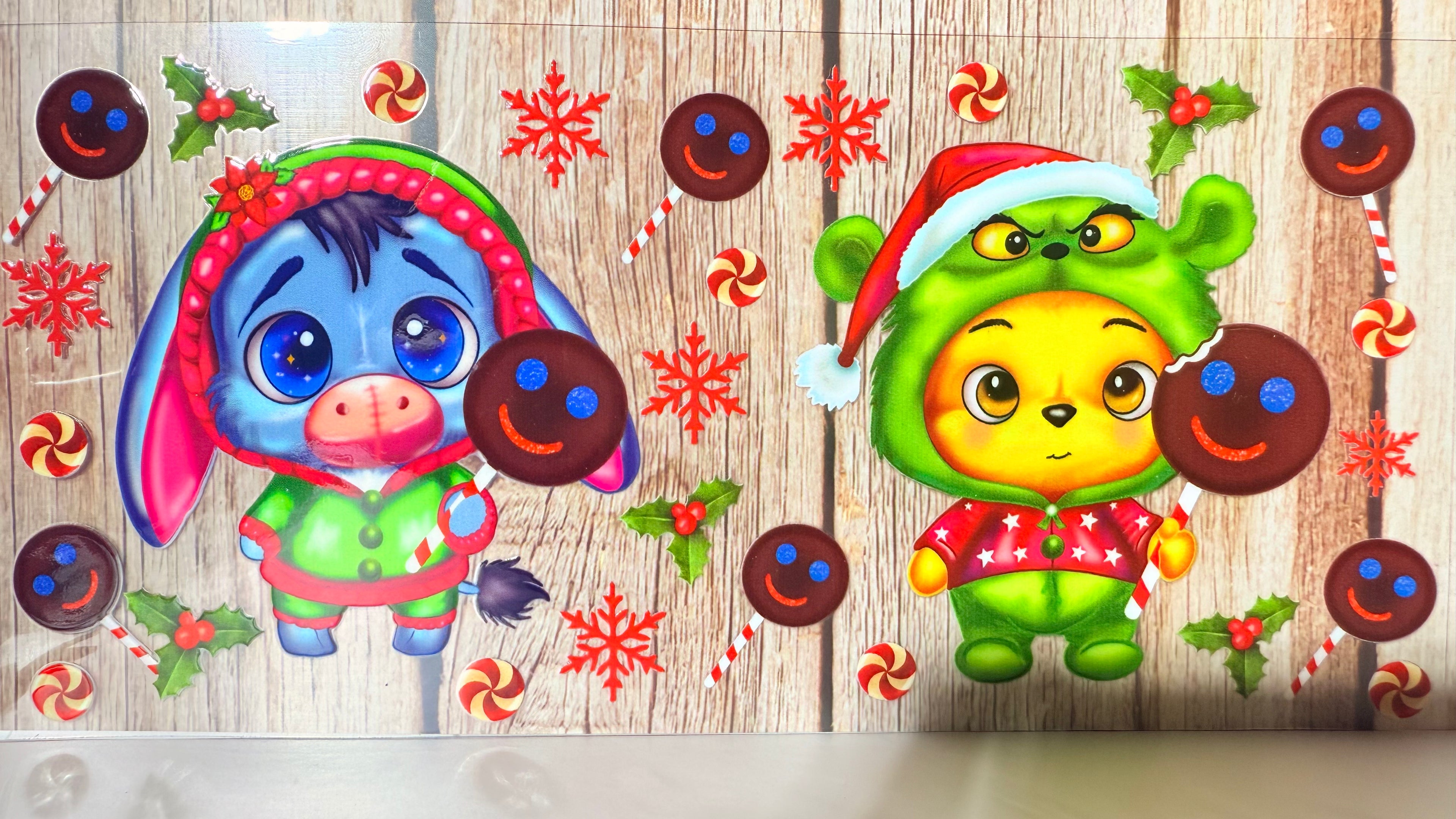 UV DTF Amiguitos navideños