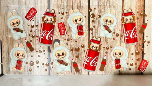 UV DTF LABUBU WHITE COCA COLA