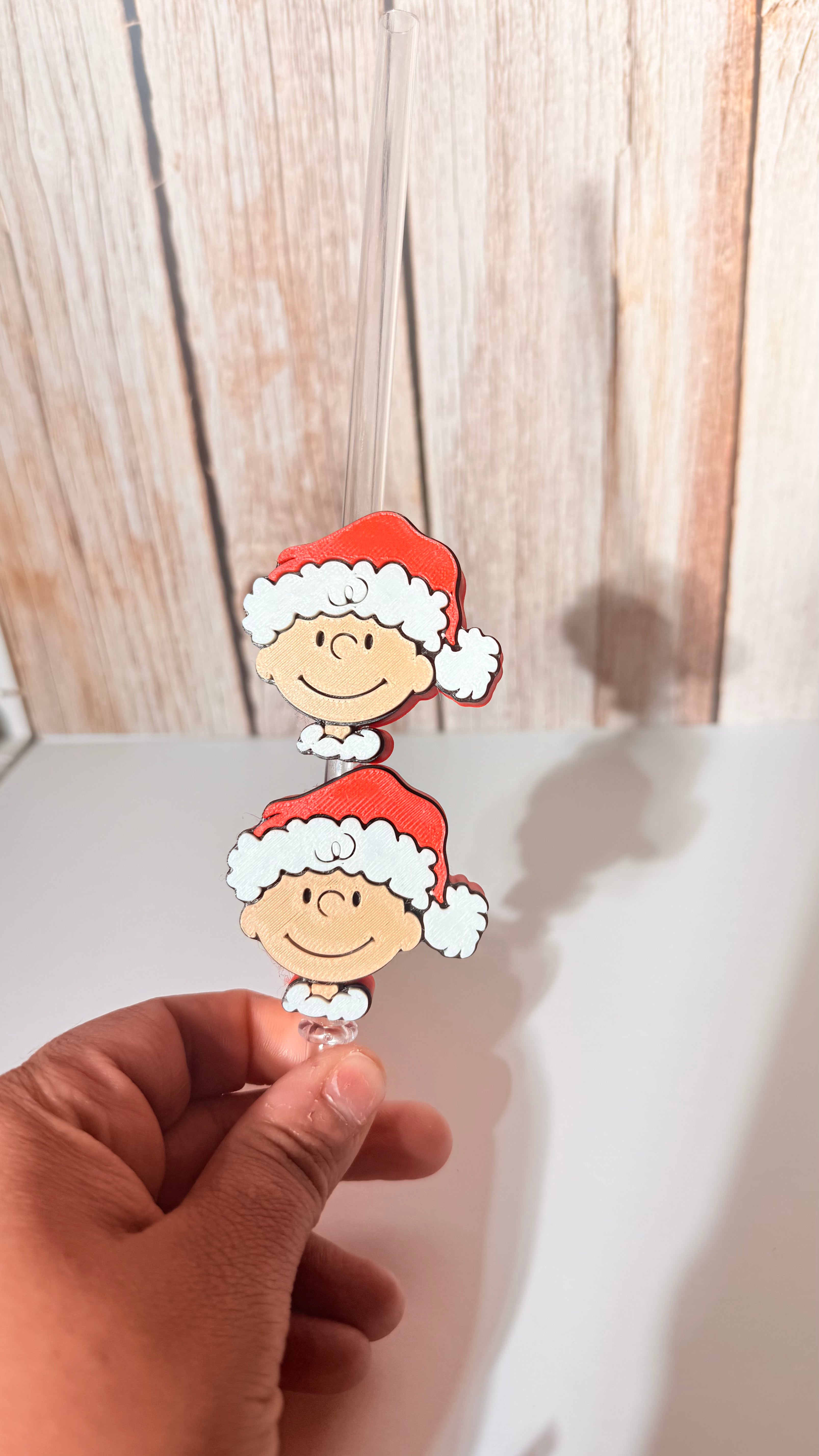 Niño estilo santa strawtopper