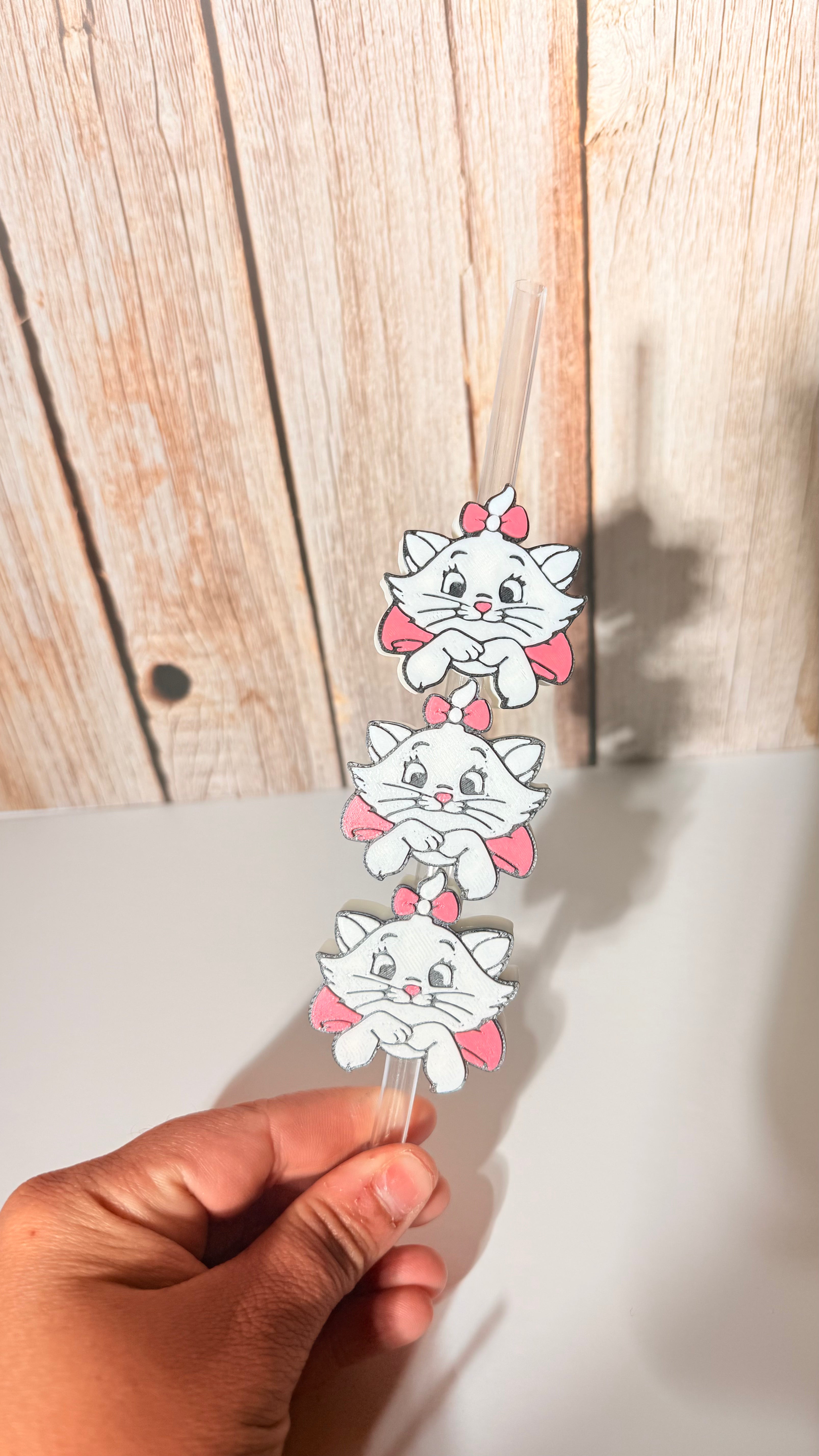 Paris cat strawtopper