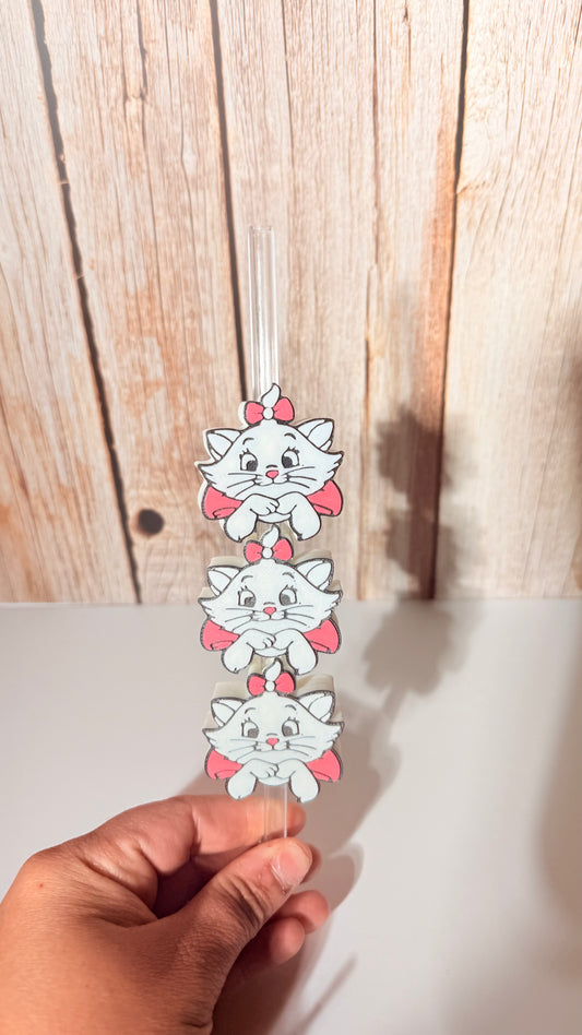 Paris cat strawtopper