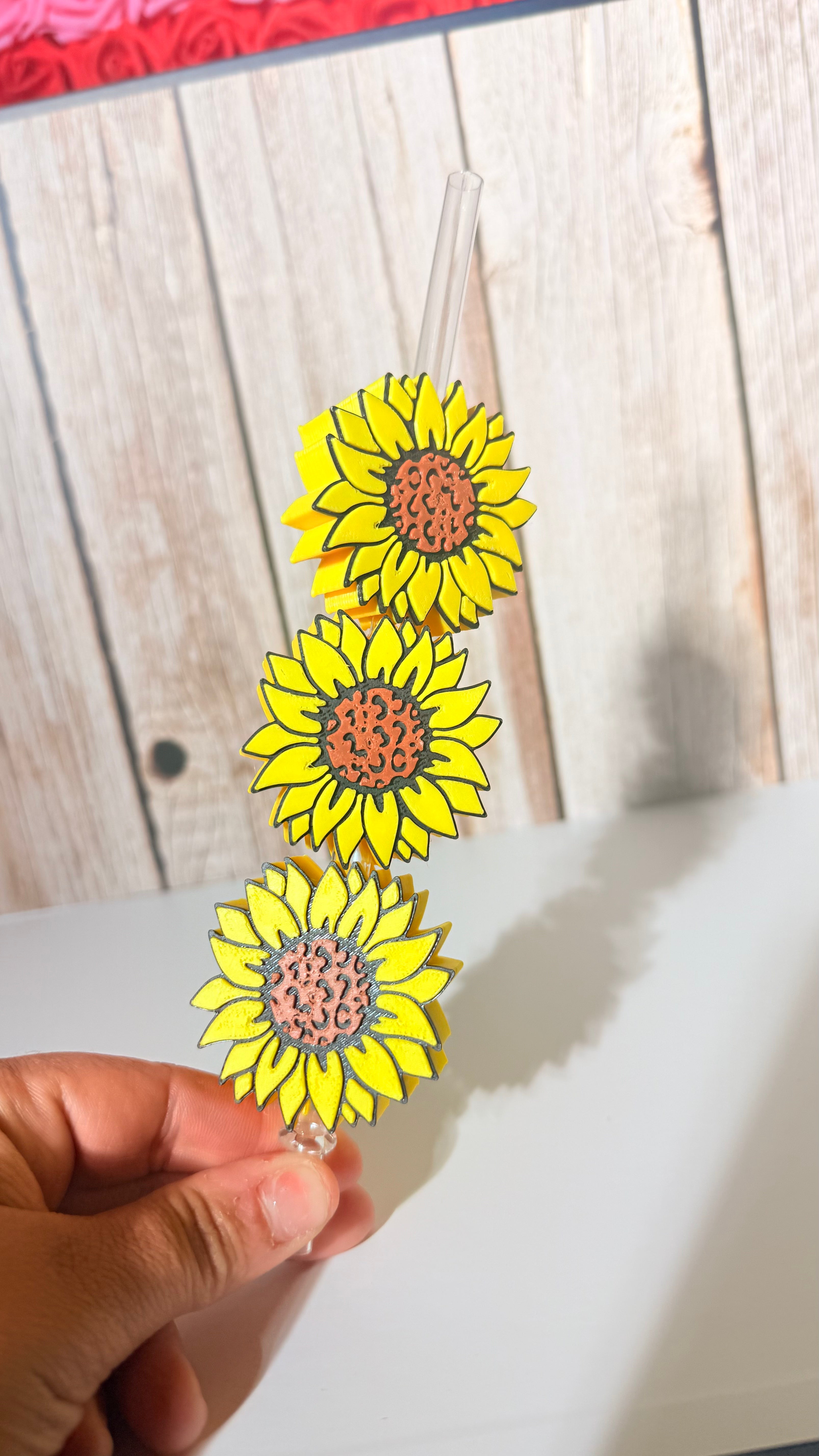 Girasoles Strawtopper