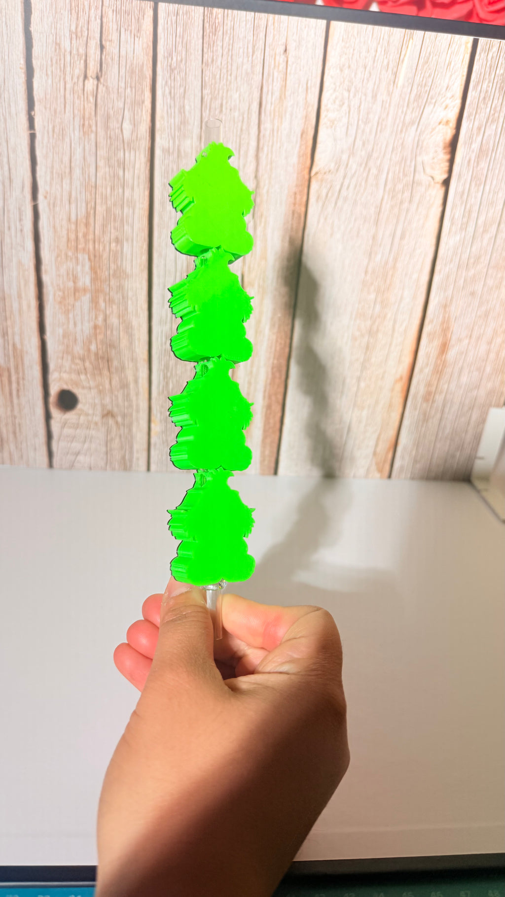 Grinch love 3d stawtopper