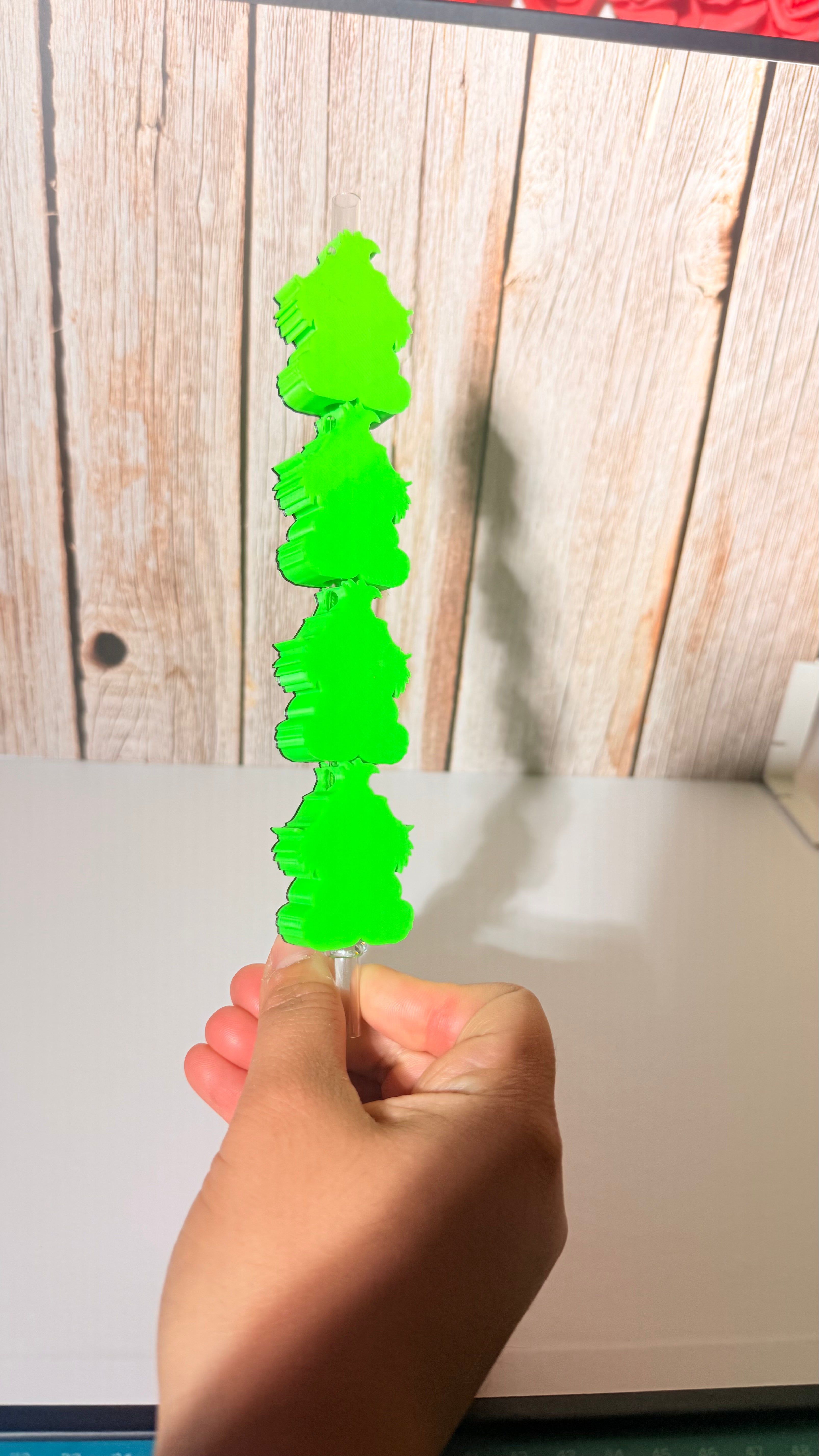 Grinch love 3d stawtopper