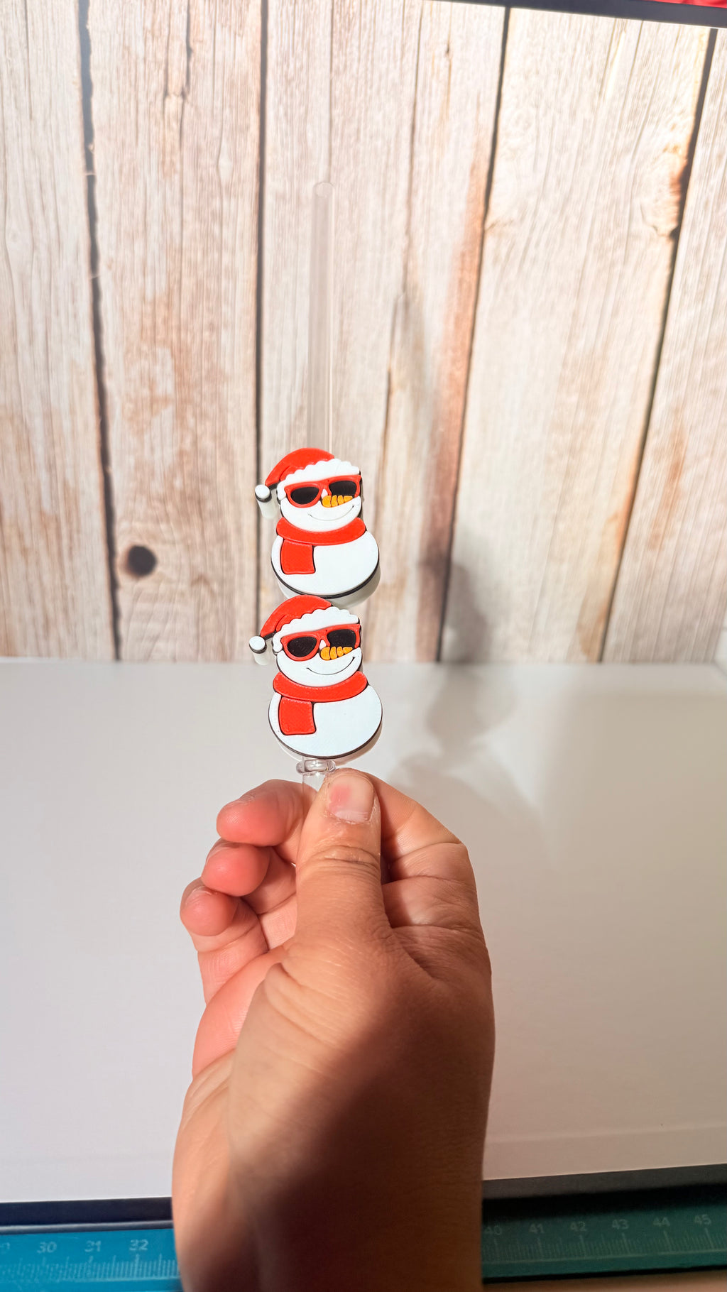 Snow Cool 3D straw topper