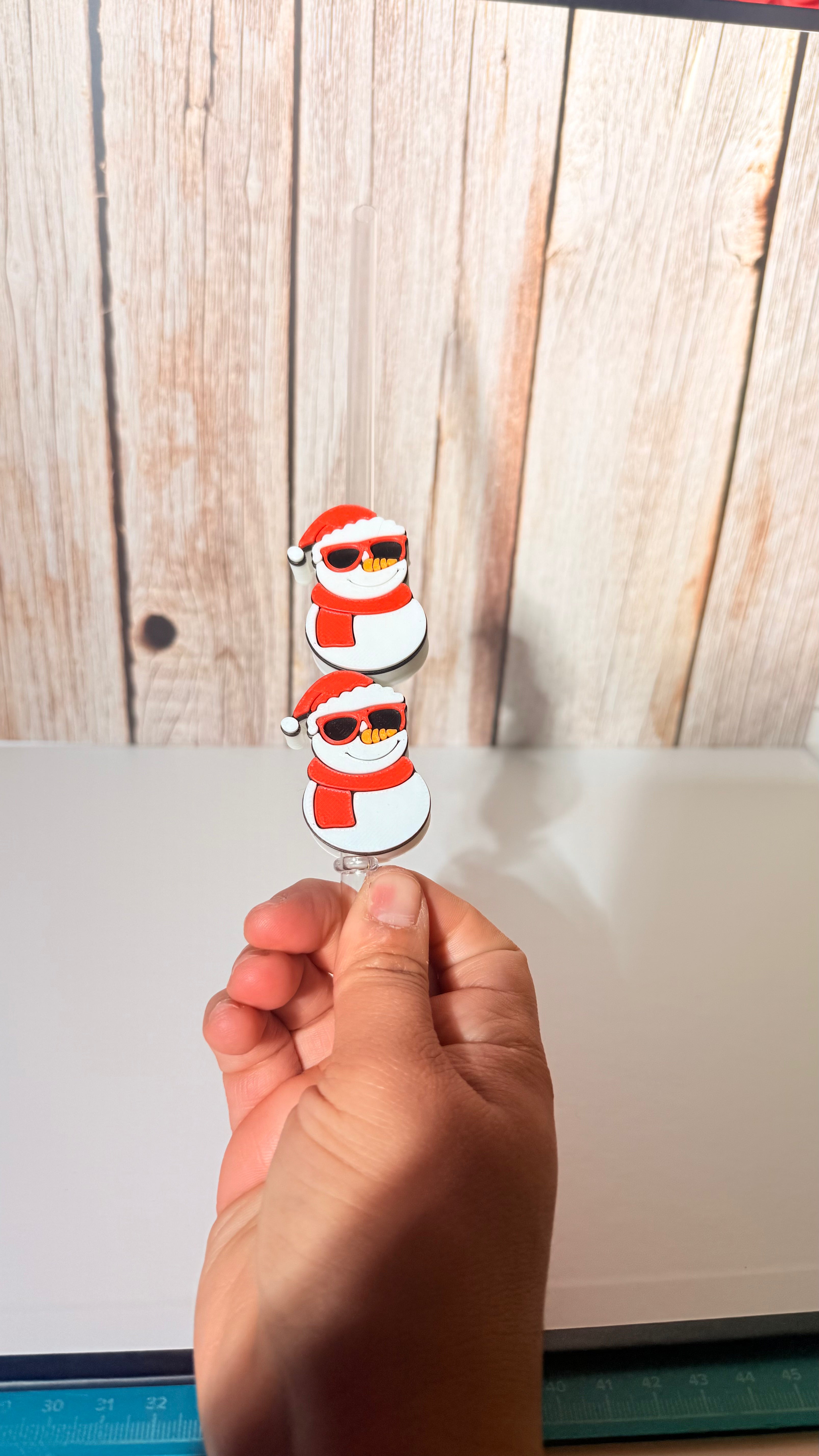 Snow Cool 3D straw topper