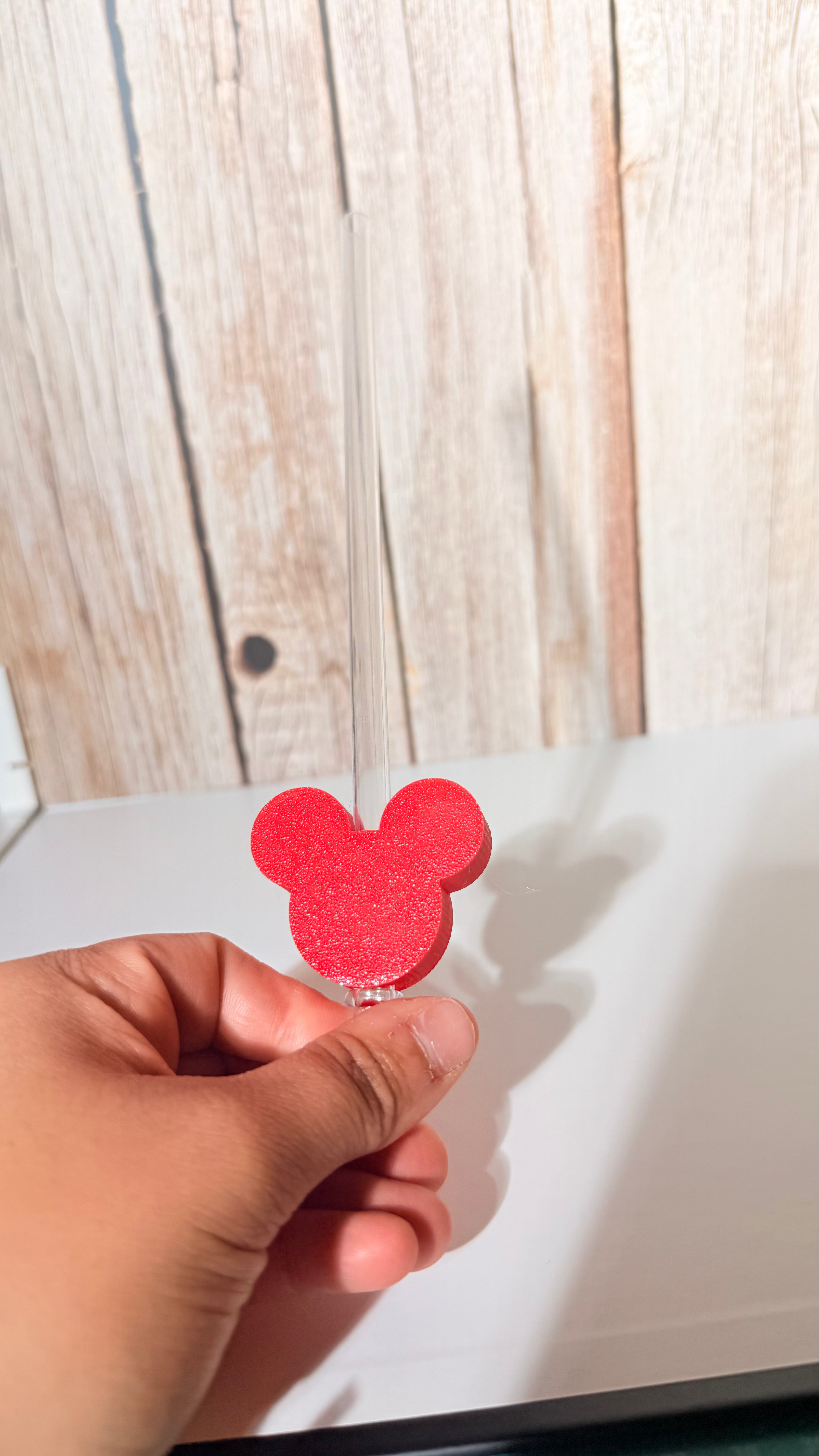 Minnie and white strawtopper