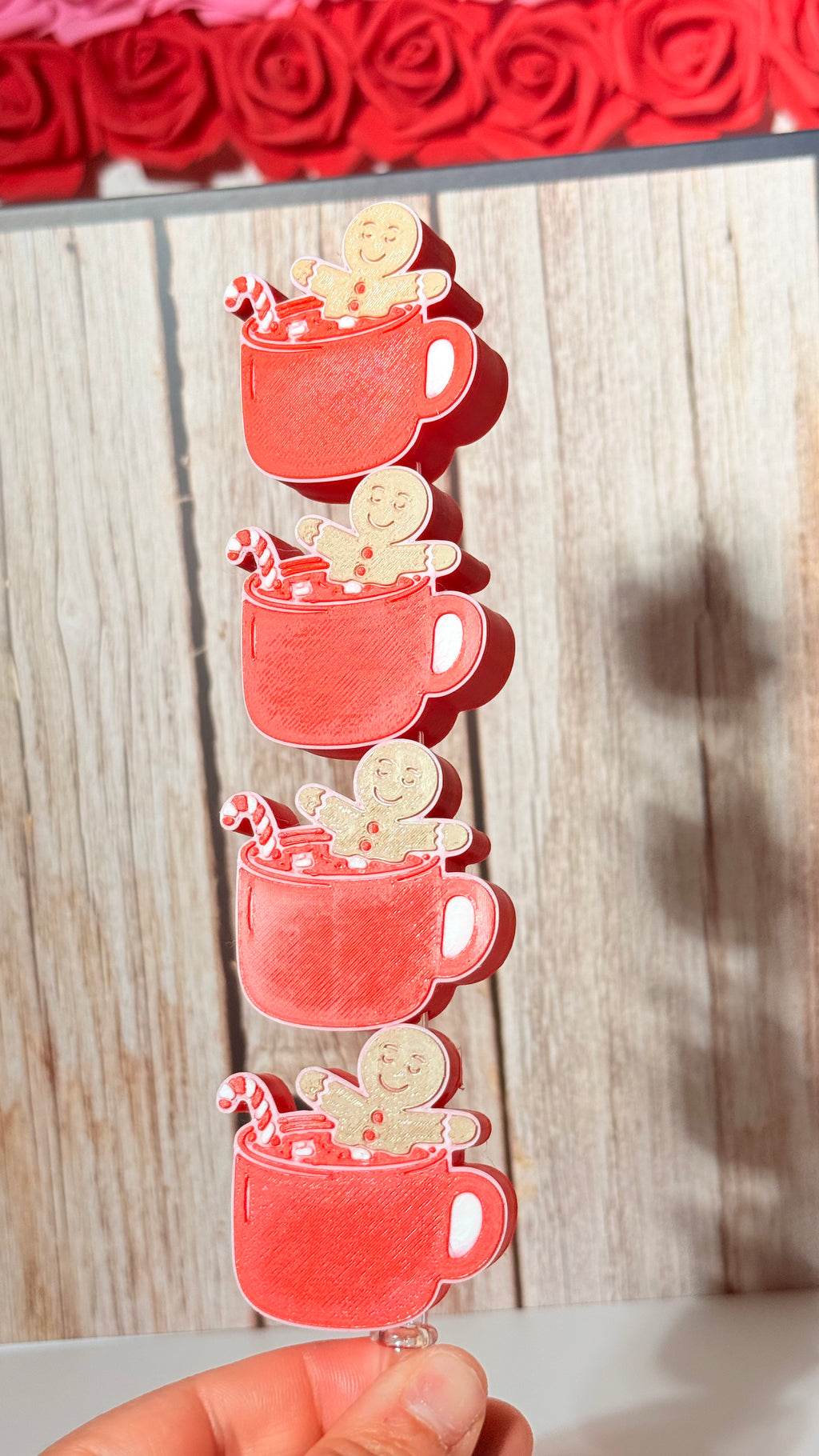 ginger coffe 3d straw topper