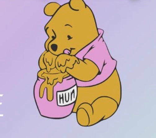 pooh straw topper