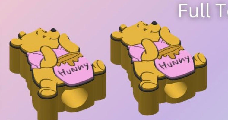 pooh straw topper