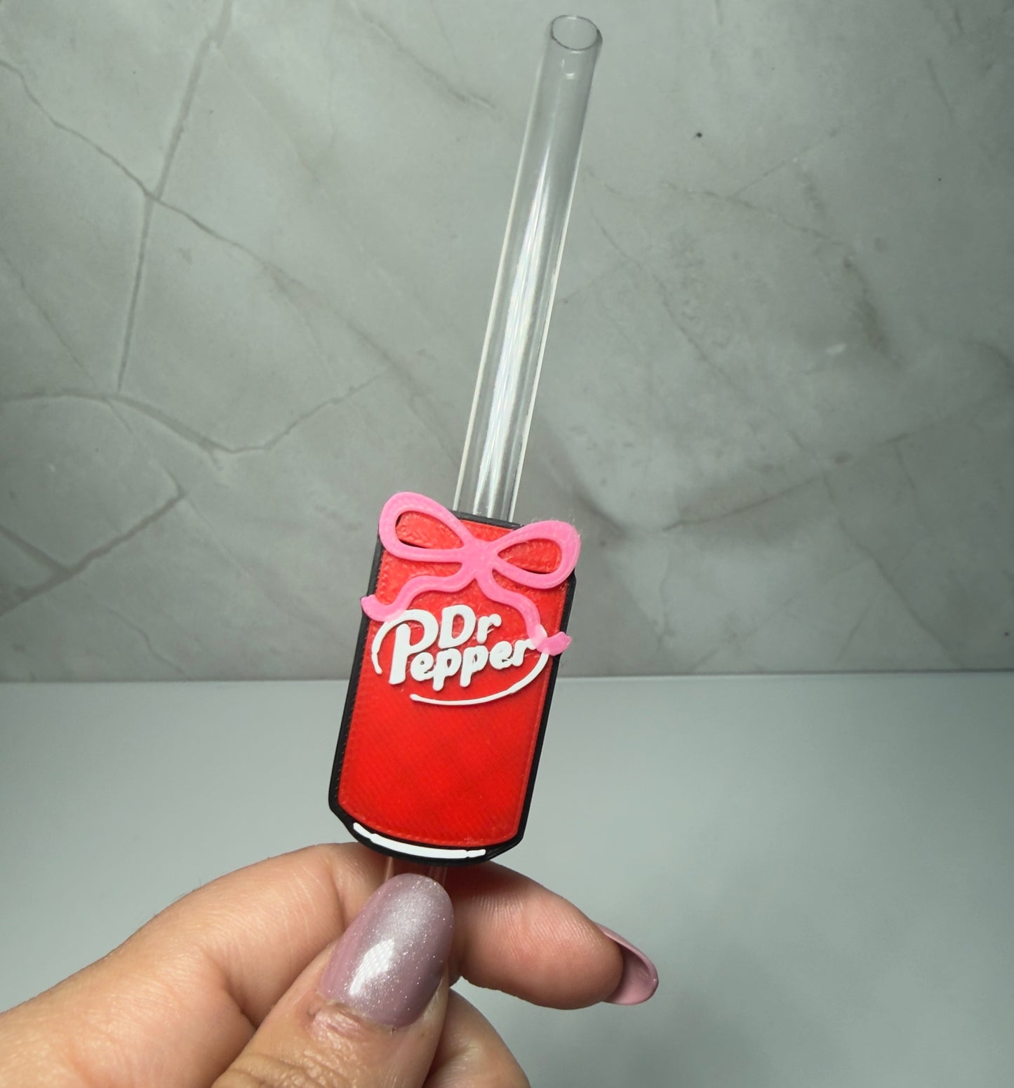 DrPepper bow strawtopper