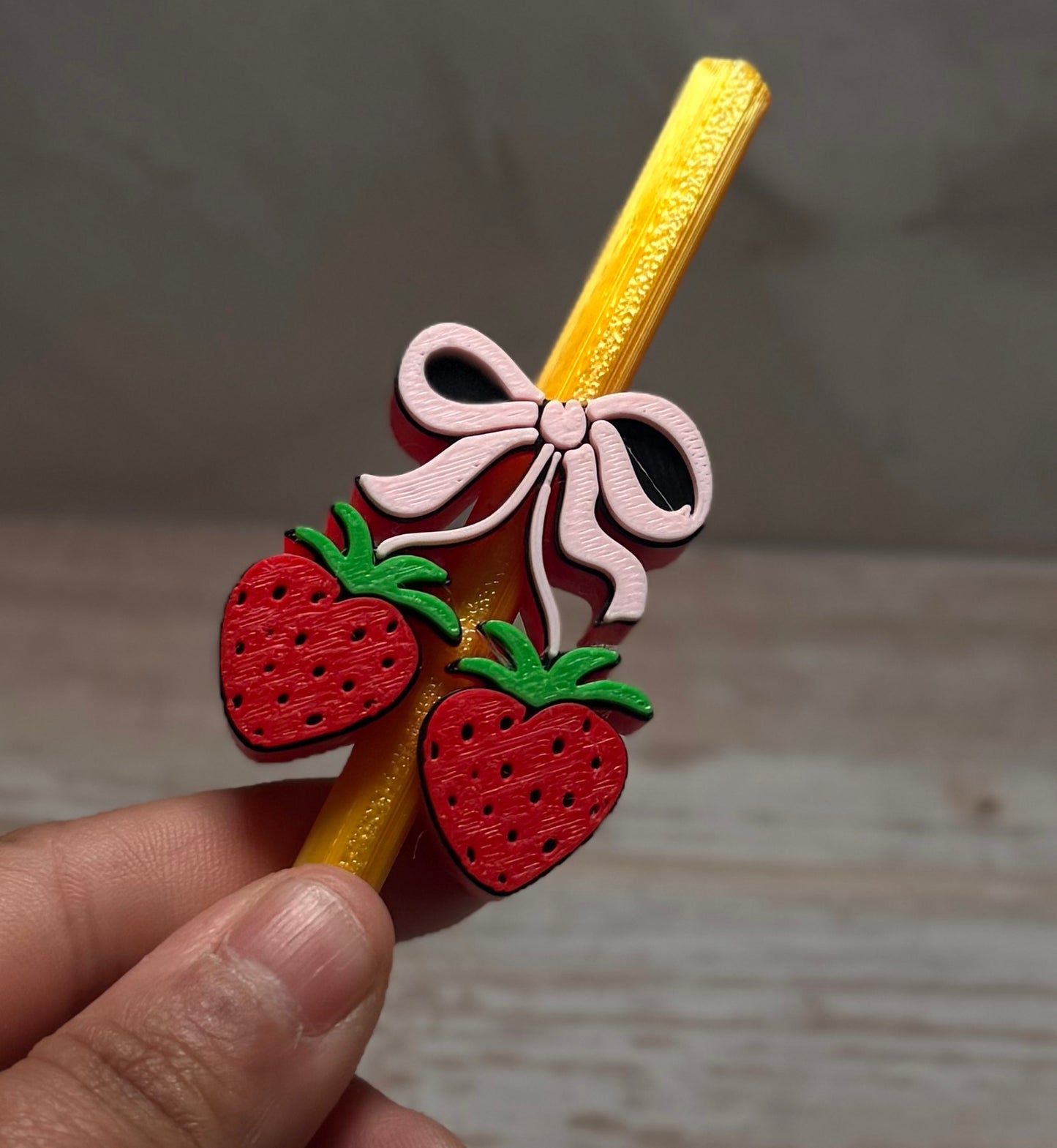 Stawberry coquette strawtopper